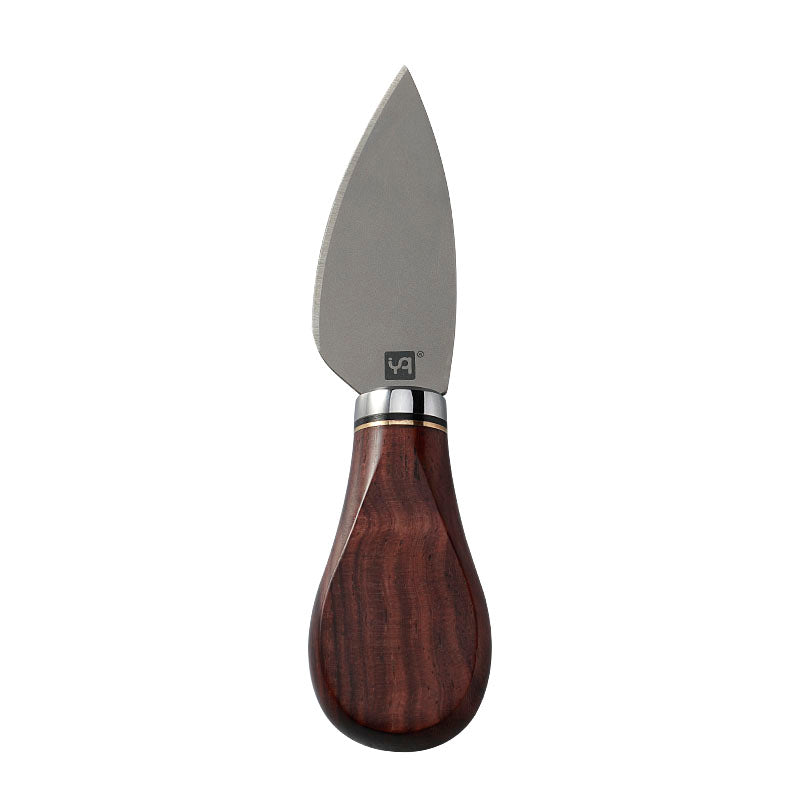 Titanium Hard Cheese Knife with Padauk Wood Handle