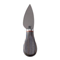 Titanium Hard Cheese Knife with Blue Colorwood Handle