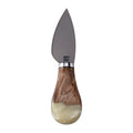 Titanium Hard Cheese Knife with Burl Wood & Resin Handle