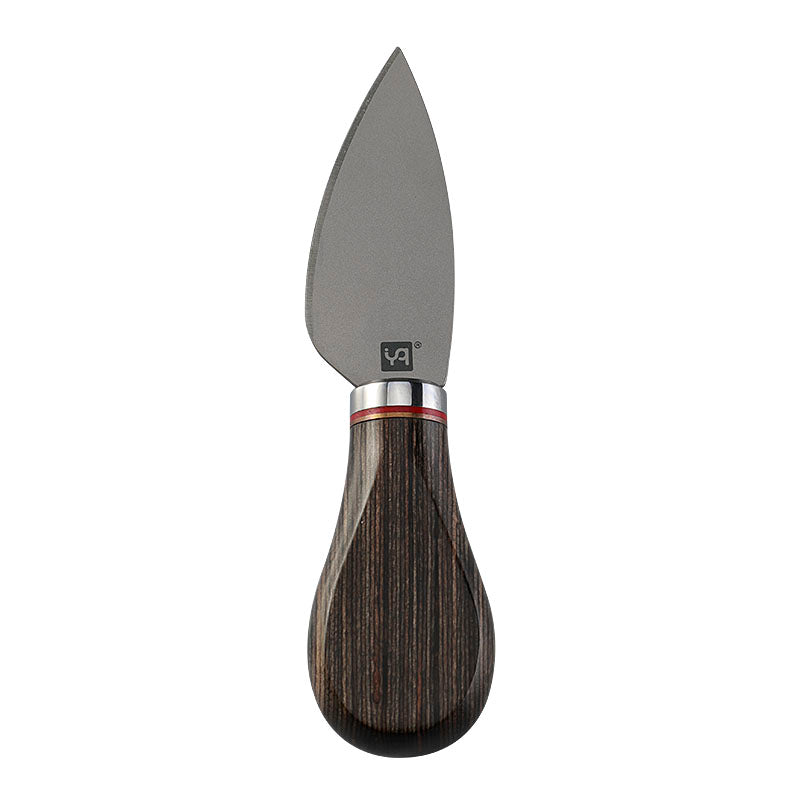 Titanium Hard Cheese Knife with Colorwood Handle
