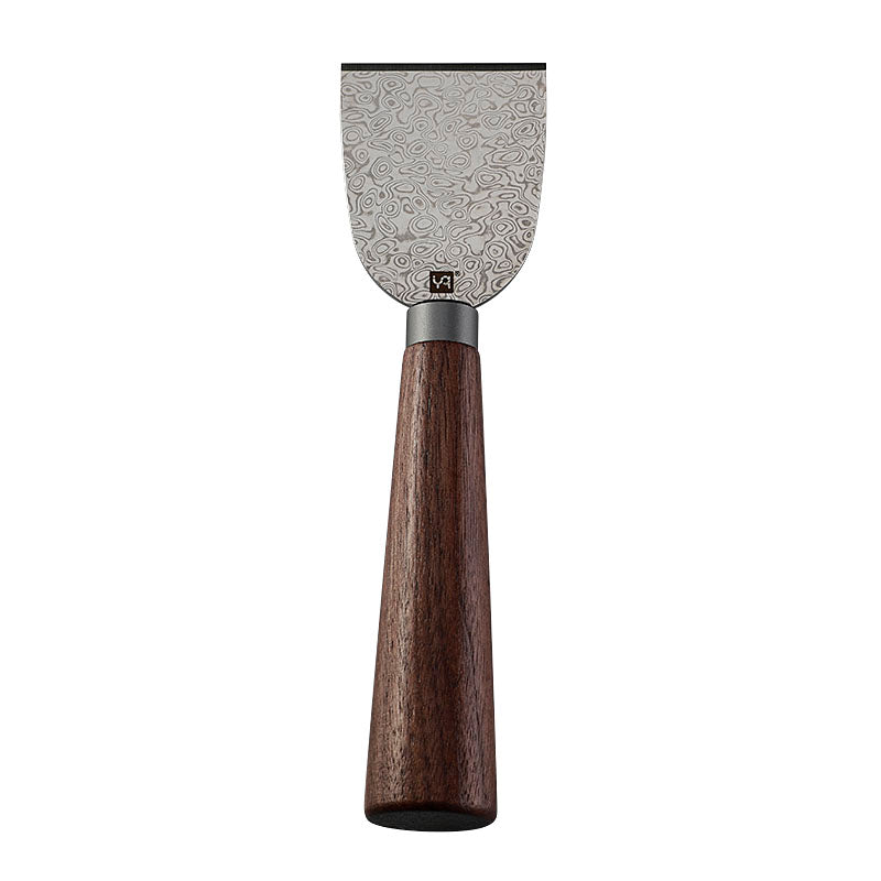 Damascus Steel Cheese Cleaver with Walnut Wood Handle