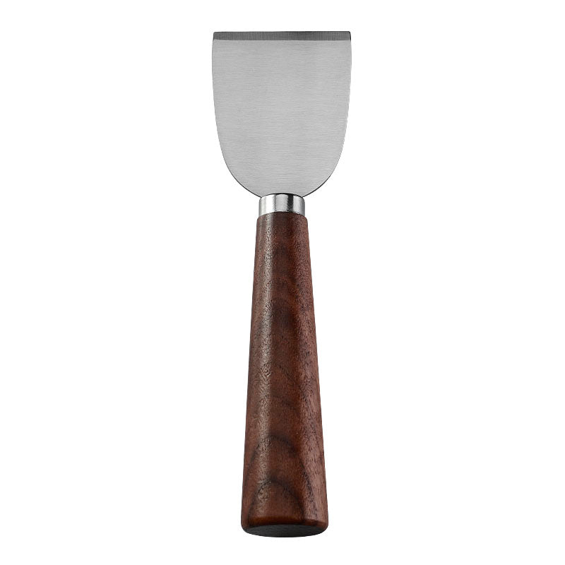 Cheese Cleaver with Brushed Stainless Steel Blade & Walnut Tapered Handle