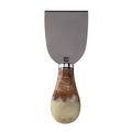 Titanium Cheese Cleaver with Burl Wood & Resin Handle