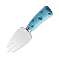 Three-Prong Cheese Fork with Heart-Cutout Blue PP Handle
