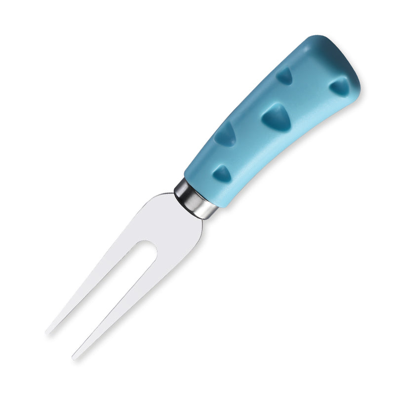 Cheese Fork with Heart-Cutout Blue PP Handle