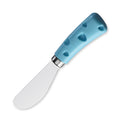 Cheese Spreader with Heart-Cutout Blue PP Handle – Wide Blade