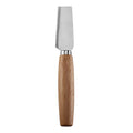 Wide Hard Cheese Knife with Brushed Stainless Steel Blade & Rubberwood Handle