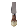 Titanium All-Purpose Cheese Knife with Burl Wood & Resin Handle