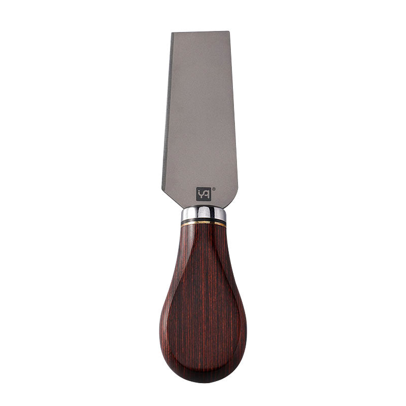 Titanium All-Purpose Cheese Knife with Rainbow Colorwood Handle