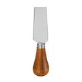 Wide Hard Cheese Knife with Acacia Wood Bulb Handle