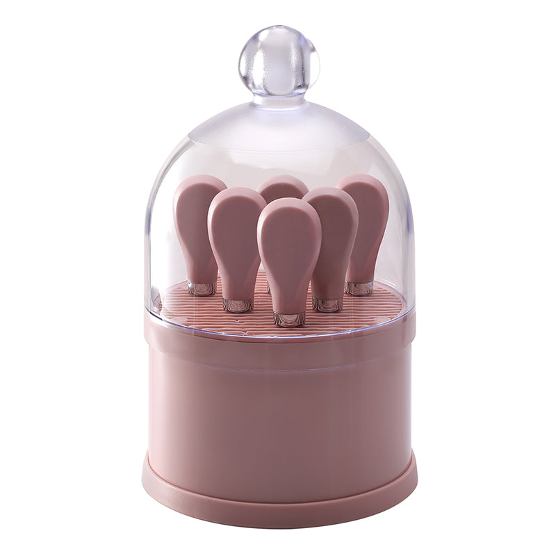 6-Piece Cheese Knife Set with Dome Stand