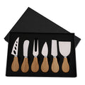 Bamboo Handle Cheese Knife Set, 6-Piece