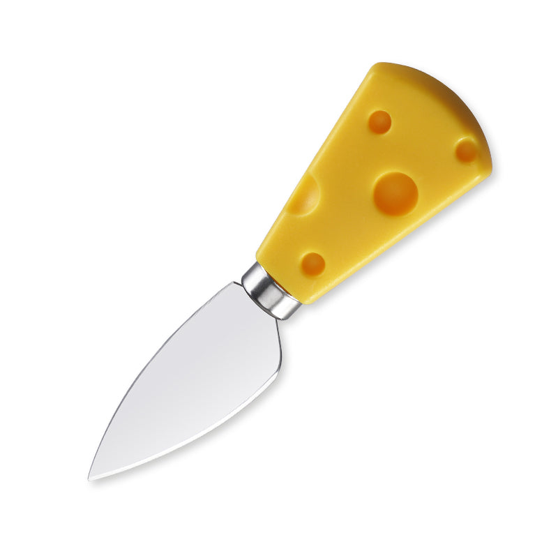 Pointed Hard Cheese Knife with Cheese-Shaped PP Handle