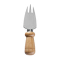 Rubberwood Handle Three-Tine Cheese Fork