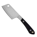 Cheese Cleaver with Hanging Hole, Stainless Steel Blade & Black Pakkawood Handle