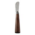 Damascus Steel Soft Cheese Knife with Walnut Wood Handle