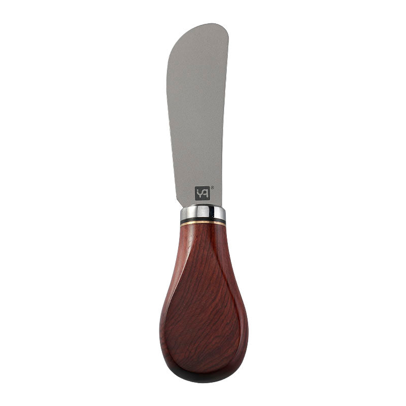 Titanium Butter Knife & Cheese Spreader with Padauk Wood Handle