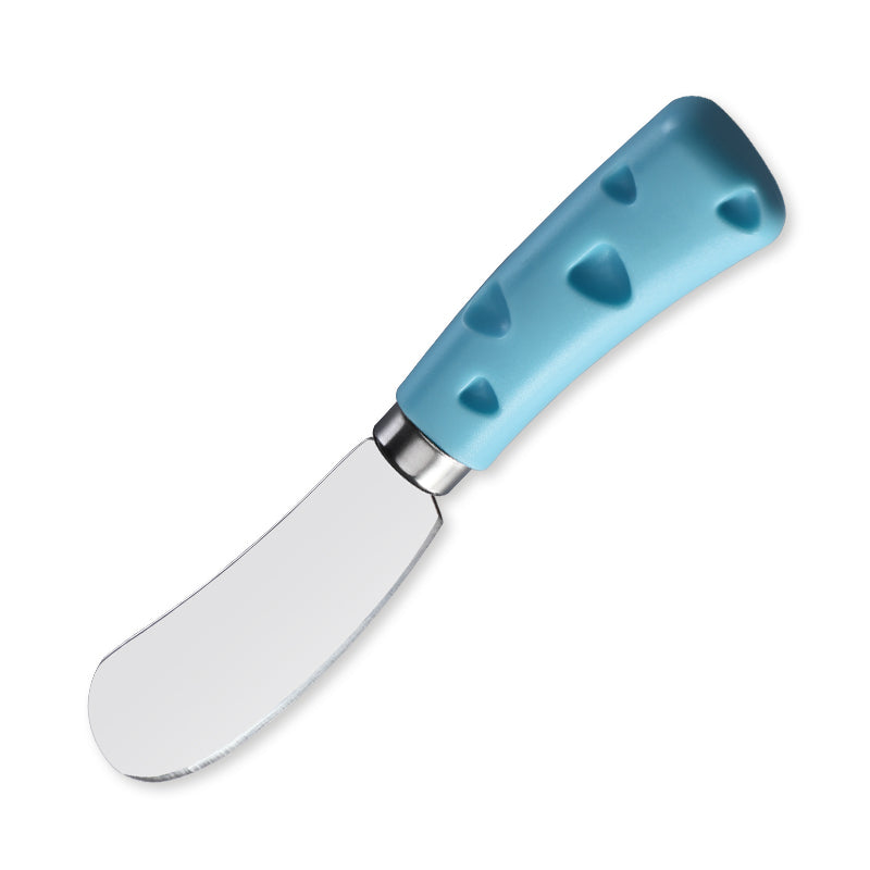 Cheese Spreader with Heart-Cutout Blue PP Handle – Narrow Blade