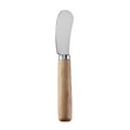 Square-Tip Cheese Spreader with Stainless Steel Blade & Round Rubberwood Handle