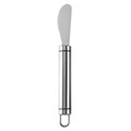 Angled-Blade Cheese Spreader with Stainless Steel Blade & Cylindrical Handle with Hanging Loop
