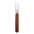 Two-Prong Cheese Fork with Stainless Steel Tines & Acacia Flat Handle