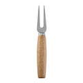 Two-Prong Cheese Fork with Brushed Stainless Steel Tines & Rubberwood Handle