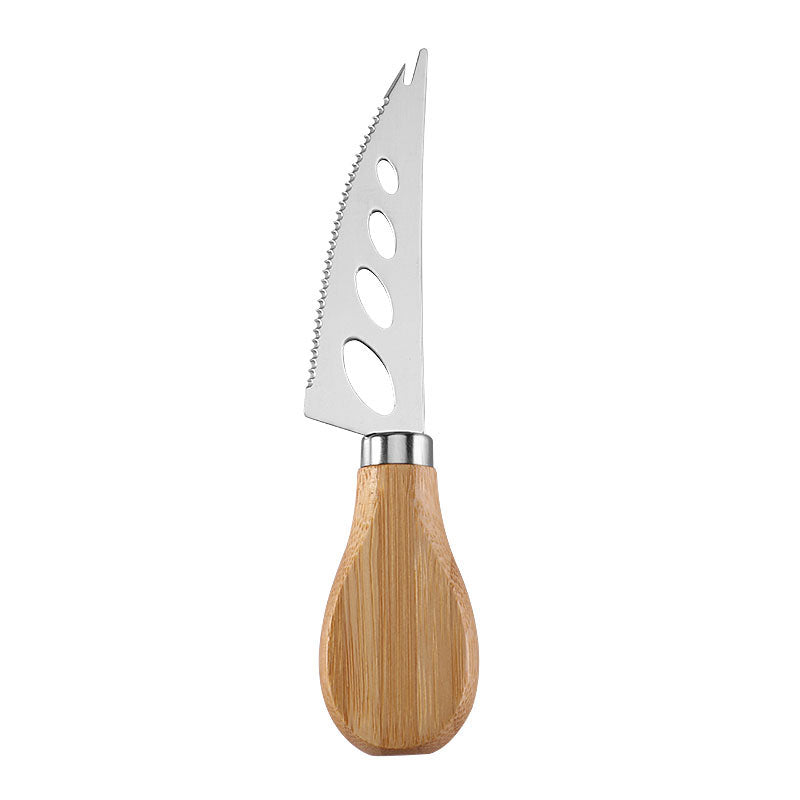 Serrated Soft Cheese Knife with Bamboo Handle