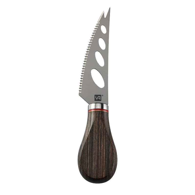 Titanium Soft Cheese Knife with Colorwood Handle