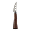 Damascus Steel Serrated Cheese Knife with Walnut Wood Handle
