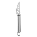Three-Hole Serrated Soft Cheese Knife with Stainless Steel Blade & Cylindrical Handle with Hanging Loop