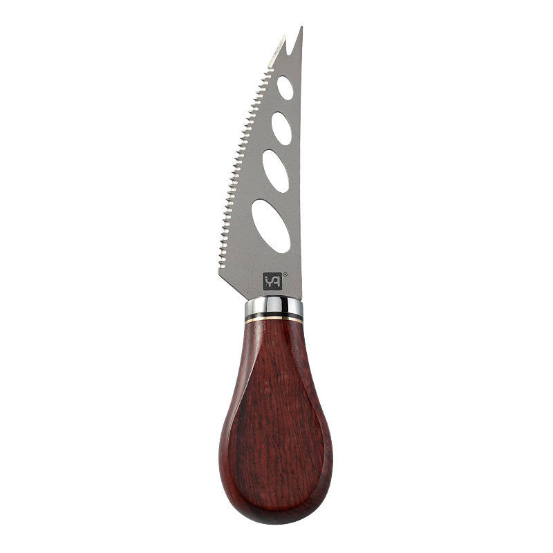 Titanium Soft Cheese Knife with Padauk Wood Handle